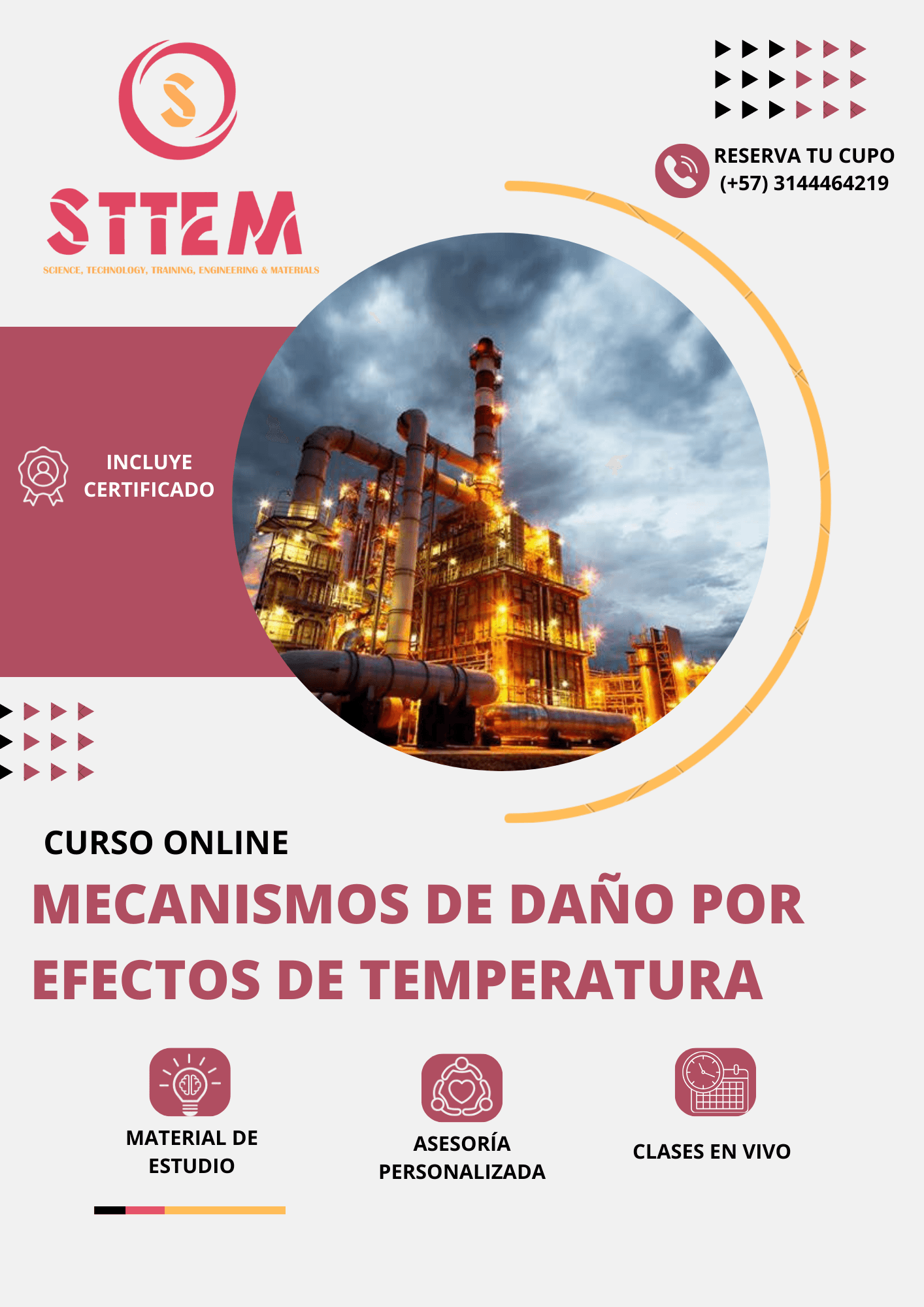 Imagén curso MECANISMOS DE DAÑO POR EFECTOS DE TEMPERATURA.